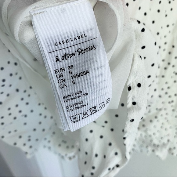 & Other Stories V-Neck Puff Sleeve Mini Dress - Picture 6 of 11